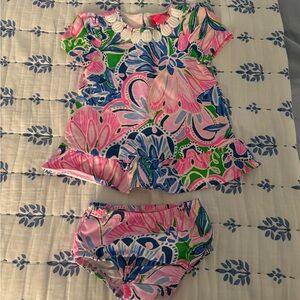 Lilly Pulitzer 6-12m dress and bloomers